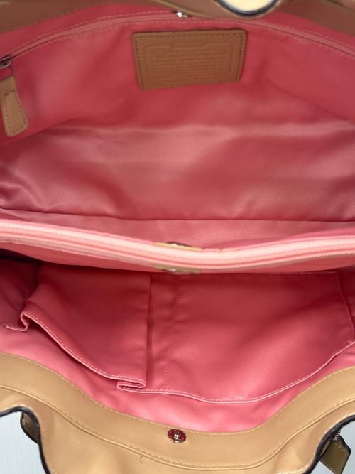 COACH（コーチ）COACH (コーチ) COACH　ペネロピ　レザーハンドバッグ ベージュの古着・服飾アイテム
