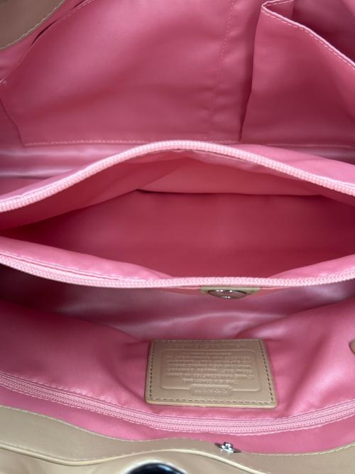 COACH（コーチ）COACH (コーチ) COACH　ペネロピ　レザーハンドバッグ ベージュの古着・服飾アイテム