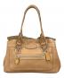 COACH（コーチ）の古着「COACH　ペネロピ　レザーハンドバッグ」｜ベージュ