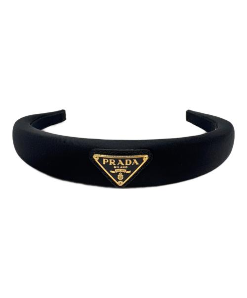 PRADA（プラダ）PRADA (プラダ) PRADA　カチューシャ ブラックの古着・服飾アイテム