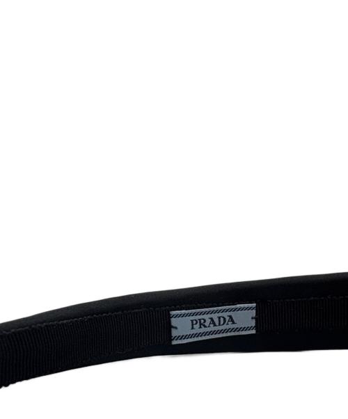 PRADA（プラダ）PRADA (プラダ) PRADA　カチューシャ ブラックの古着・服飾アイテム