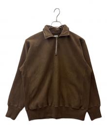 A.PRESSE（アプレッセ）の古着「A.PRESSE　Vintage Half Zip Sweatshirt　2026年モデル」｜ブラウン