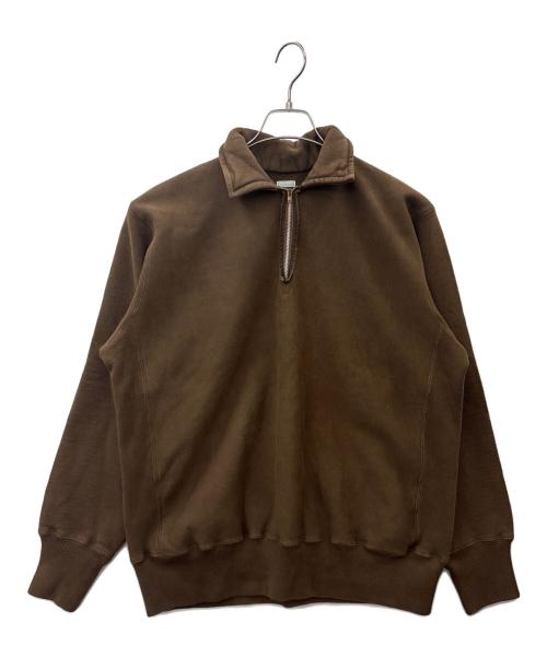 A.PRESSE（アプレッセ）A.PRESSE (アプレッセ) A.PRESSE　Vintage Half Zip Sweatshirt　2026年モデル ブラウン サイズ:3の古着・服飾アイテム