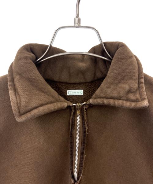A.PRESSE（アプレッセ）A.PRESSE (アプレッセ) A.PRESSE　Vintage Half Zip Sweatshirt　2026年モデル ブラウン サイズ:3の古着・服飾アイテム
