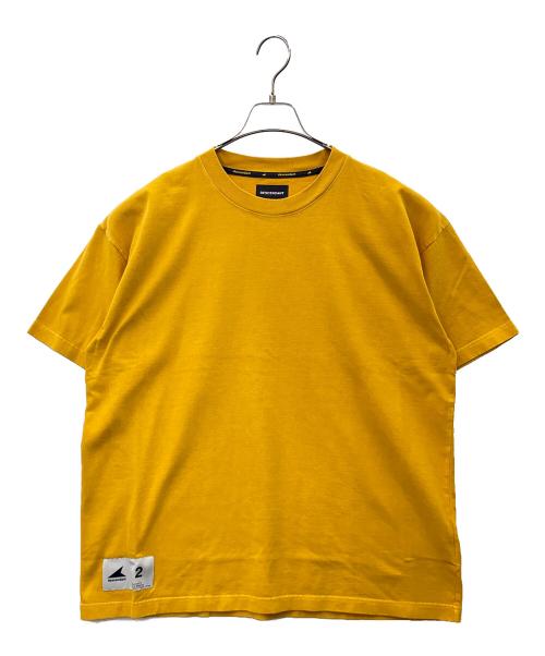 DESCENDANT（ディセンダント）DESCENDANT (ディセンダント) DESCENDANT　CACHALOT ORGANIC COTTON SS PIGMENT DYE　半袖カットソー イエロー サイズ:2の古着・服飾アイテム