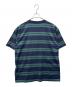 DESCENDANT (ディセンダント) DESCENDANT　HORIZONTAL CROP SS　半袖カットソー ネイビー×グリーン サイズ:2：7000円