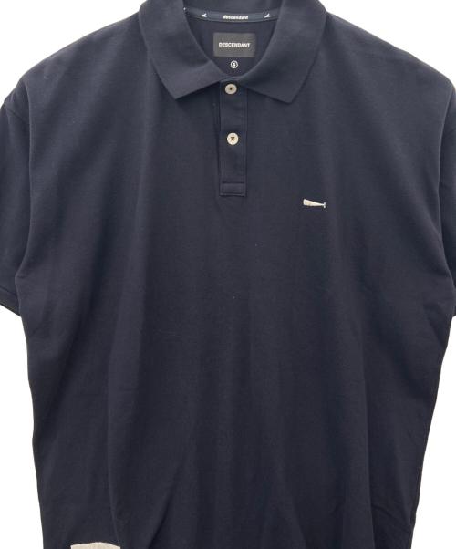 DESCENDANT（ディセンダント）DESCENDANT (ディセンダント) DESCENDANT　CACHALOT POLO SS　半袖シャツ ネイビー サイズ:4の古着・服飾アイテム