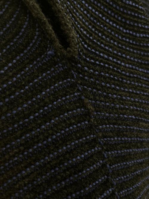 FOXEY（フォクシー）FOXEY (フォクシー) FOXEY　フレンチスリーブ ニットワンピース ネイビー サイズ:42の古着・服飾アイテム
