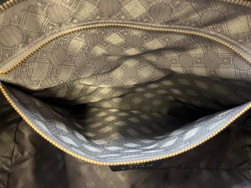 ETiAM（エティアム）ETIAM (エティアム) ETIAM　フレクシーキャンバストートバッグ アイボリー×ネイビーの古着・服飾アイテム