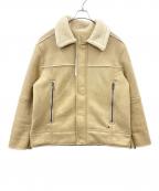 UGGアグ）の古着「UGG　セイデンラックスフラッフジャケット」｜ベージュ×ホワイト
