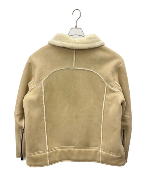 UGG（アグ）UGG (アグ) UGG　セイデンラックスフラッフジャケット ベージュ×ホワイト サイズ:XLの古着・服飾アイテム