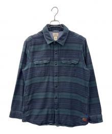 L.L.Bean（エルエルビーン）の古着「L.L.Bean　ヘビーネルシャツ」｜グリーン×ネイビー