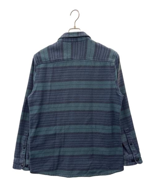 L.L.Bean（エルエルビーン）L.L.Bean (エルエルビーン) L.L.Bean　ヘビーネルシャツ グリーン×ネイビー サイズ:M-REGの古着・服飾アイテム