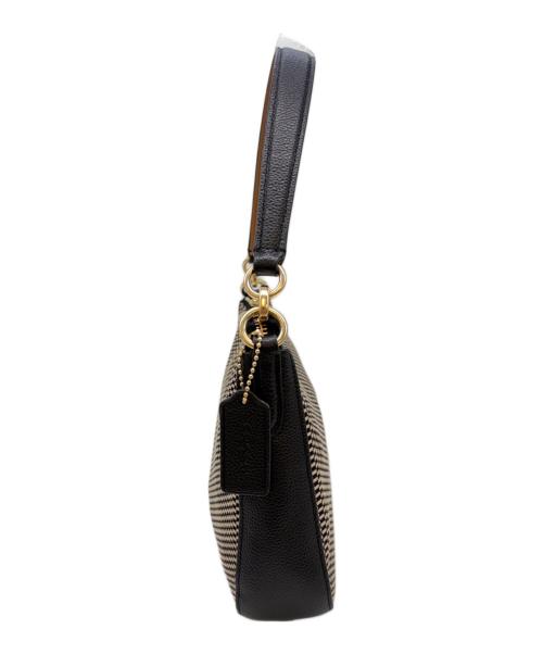COACH（コーチ）COACH (コーチ) ショルダーバッグ ベージュ×ブラックの古着・服飾アイテム