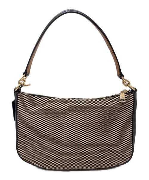 COACH（コーチ）COACH (コーチ) ショルダーバッグ ベージュ×ブラックの古着・服飾アイテム