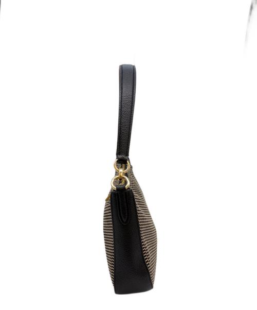 COACH（コーチ）COACH (コーチ) ショルダーバッグ ベージュ×ブラックの古着・服飾アイテム