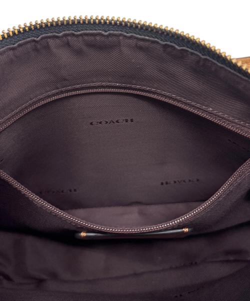 COACH（コーチ）COACH (コーチ) ショルダーバッグ ベージュ×ブラックの古着・服飾アイテム
