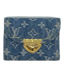 LOUIS VUITTON（ルイ ヴィトン）の古着「LOUIS VUITTON 　ポルトフォイユ・ヴィクトリーヌ 　3つ折り財布」｜インディゴ