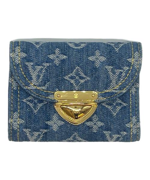 LOUIS VUITTON（ルイ ヴィトン）LOUIS VUITTON (ルイ ヴィトン) LOUIS VUITTON 　ポルトフォイユ・ヴィクトリーヌ 　3つ折り財布 インディゴの古着・服飾アイテム