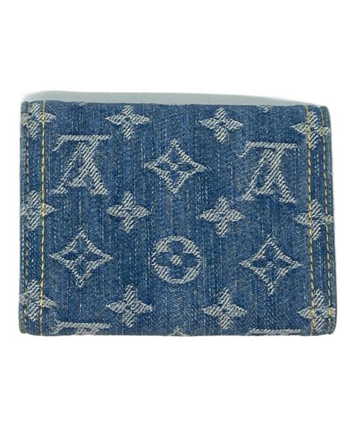 LOUIS VUITTON（ルイ ヴィトン）LOUIS VUITTON (ルイ ヴィトン) LOUIS VUITTON 　ポルトフォイユ・ヴィクトリーヌ 　3つ折り財布 インディゴの古着・服飾アイテム