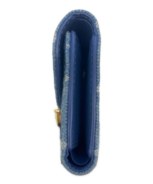 LOUIS VUITTON（ルイ ヴィトン）LOUIS VUITTON (ルイ ヴィトン) LOUIS VUITTON 　ポルトフォイユ・ヴィクトリーヌ 　3つ折り財布 インディゴの古着・服飾アイテム