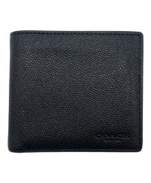 COACH（コーチ）の古着「COACH  コイン ウォレット  2つ折り財布」｜ブラック