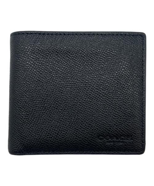 COACH（コーチ）COACH (コーチ) COACH  コイン ウォレット  2つ折り財布 ブラックの古着・服飾アイテム
