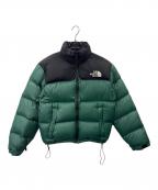 THE NORTH FACEザ ノース フェイス）の古着「THE NORTH FACE　ヌプシダウンジャケット」｜グリーン×ブラック