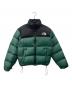 THE NORTH FACE（ザ ノース フェイス）の古着「THE NORTH FACE　ヌプシダウンジャケット」｜グリーン×ブラック