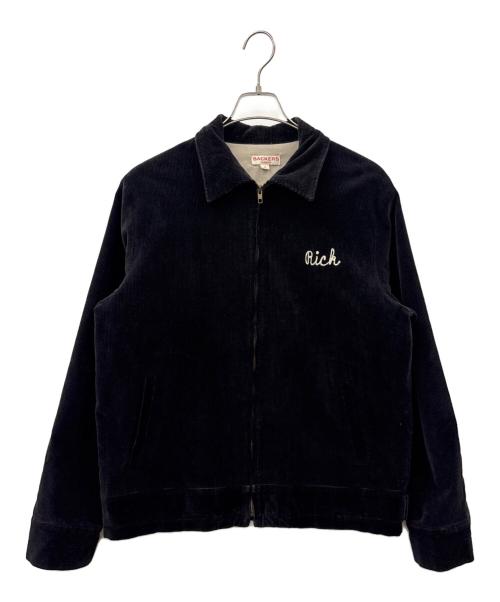 BACKERS（バッカーズ）BACKERS (バッカーズ) Backers　インディアンコーデュロイジャケット ブラック サイズ:Mの古着・服飾アイテム