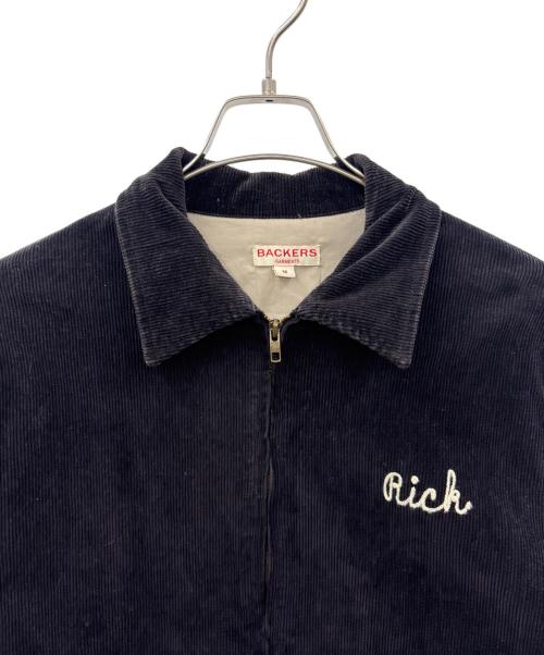 BACKERS（バッカーズ）BACKERS (バッカーズ) Backers　インディアンコーデュロイジャケット ブラック サイズ:Mの古着・服飾アイテム