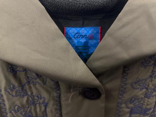 ann吉（アンキチ）ann吉 (アンキチ) ann吉 刺繍コート カーキ サイズ:38の古着・服飾アイテム