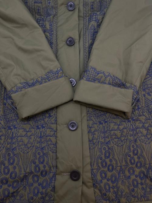 ann吉（アンキチ）ann吉 (アンキチ) ann吉 刺繍コート カーキ サイズ:38の古着・服飾アイテム