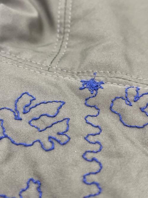ann吉（アンキチ）ann吉 (アンキチ) ann吉 刺繍コート カーキ サイズ:38の古着・服飾アイテム