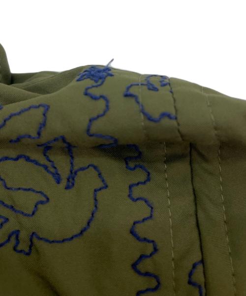 ann吉（アンキチ）ann吉 (アンキチ) ann吉 刺繍コート カーキ サイズ:38の古着・服飾アイテム