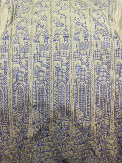 ann吉（アンキチ）ann吉 (アンキチ) ann吉 刺繍コート カーキ サイズ:38の古着・服飾アイテム