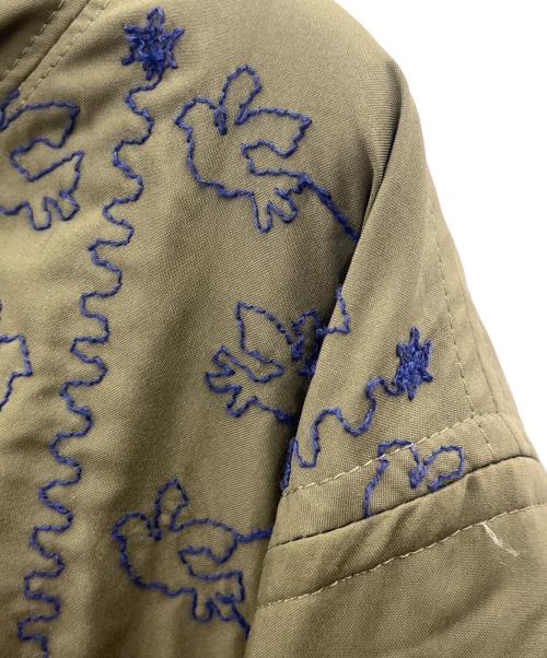 ann吉（アンキチ）ann吉 (アンキチ) ann吉 刺繍コート カーキ サイズ:38の古着・服飾アイテム