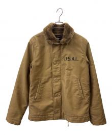 ALPHA（アルファ）の古着「ALPHA 　N-1 デッキジャケット」｜ブラウン