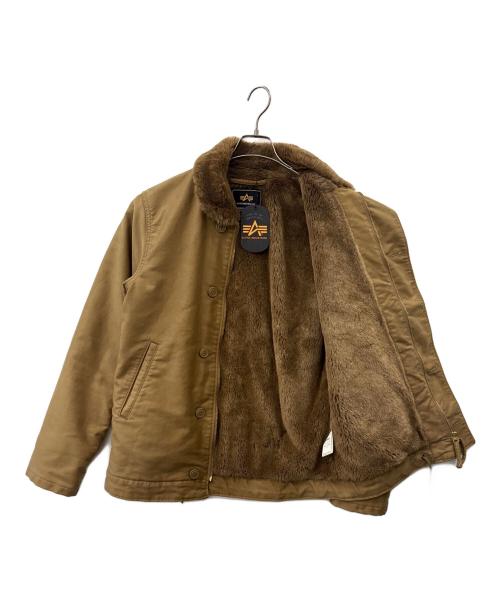 ALPHA（アルファ）ALPHA (アルファ) ALPHA 　N-1 デッキジャケット ブラウン サイズ:Lの古着・服飾アイテム