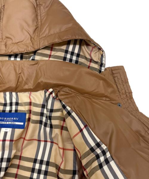 BURBERRY BLUE LABEL（バーバリー ブルー レーベル）BURBERRY BLUE LABEL (バーバリー ブルー レーベル) BURBERRY BLUE LABEL　ダウンジャケット ブラウン サイズ:40の古着・服飾アイテム