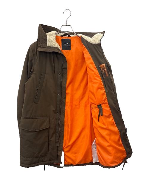 ARMANI EXCHANGE（アルマーニ エクスチェンジ）ARMANI EXCHANGE (アルマーニ エクスチェンジ) ARMANI EXCHANGE　モッズコート ブラウン サイズ:USA Sの古着・服飾アイテム