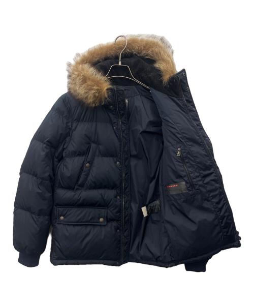 PRADA（プラダ）PRADA (プラダ) PRADA  ダウンジャケット ネイビー サイズ:46の古着・服飾アイテム