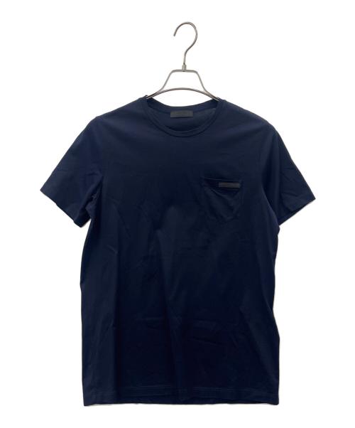 PRADA（プラダ）PRADA (プラダ) PRADA  ポケットTシャツ ネイビー サイズ:Sの古着・服飾アイテム
