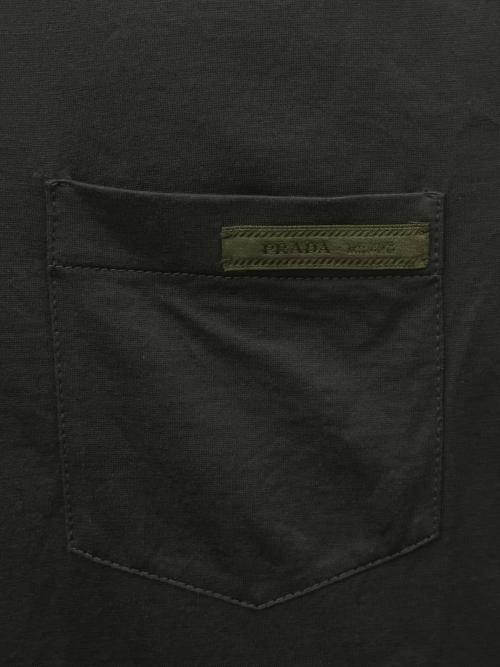 PRADA（プラダ）PRADA (プラダ) PRADA  ポケットTシャツ ネイビー サイズ:Sの古着・服飾アイテム
