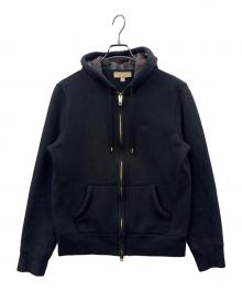 BURBERRY LONDON（バーバリーロンドン）の古着「BURBERRY LONDON　ジップパーカー」｜ブラック