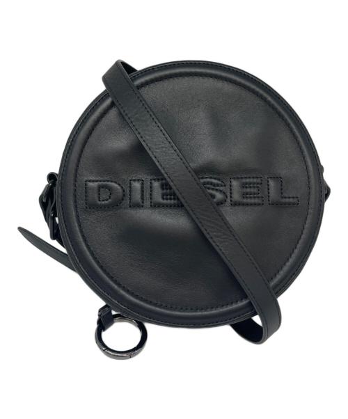 DIESEL（ディーゼル）DIESEL (ディーゼル) DIESEL　ラウンドショルダーバッグ ブラックの古着・服飾アイテム