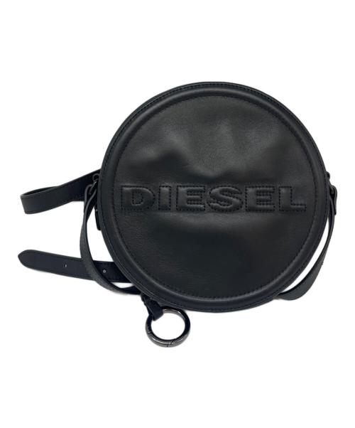 DIESEL（ディーゼル）DIESEL (ディーゼル) DIESEL　ラウンドショルダーバッグ ブラックの古着・服飾アイテム