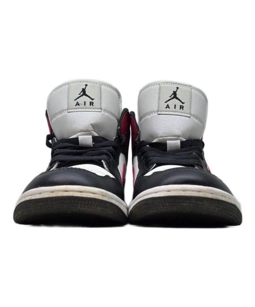 NIKE（ナイキ）NIKE (ナイキ) NIKE　Women's Air Jordan 1 Mid　ミッドカットスニーカー レッド×ホワイト サイズ:24の古着・服飾アイテム