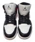 NIKE (ナイキ) NIKE　Women's Air Jordan 1 Mid　ミッドカットスニーカー レッド×ホワイト サイズ:24：6000円