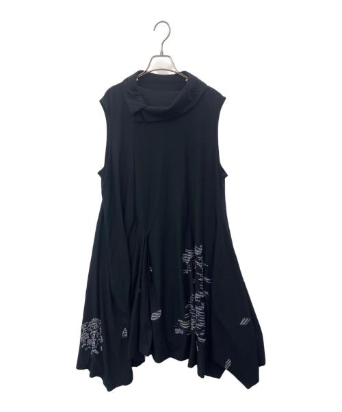 慈雨（ジウ）慈雨 (ジウ) 慈雨　ノースリーブワンピース ブラック サイズ:40の古着・服飾アイテム
